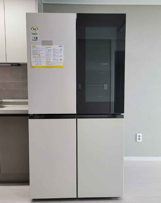 LG 디오스 오브제컬렉션 노크온 4도어 냉장고