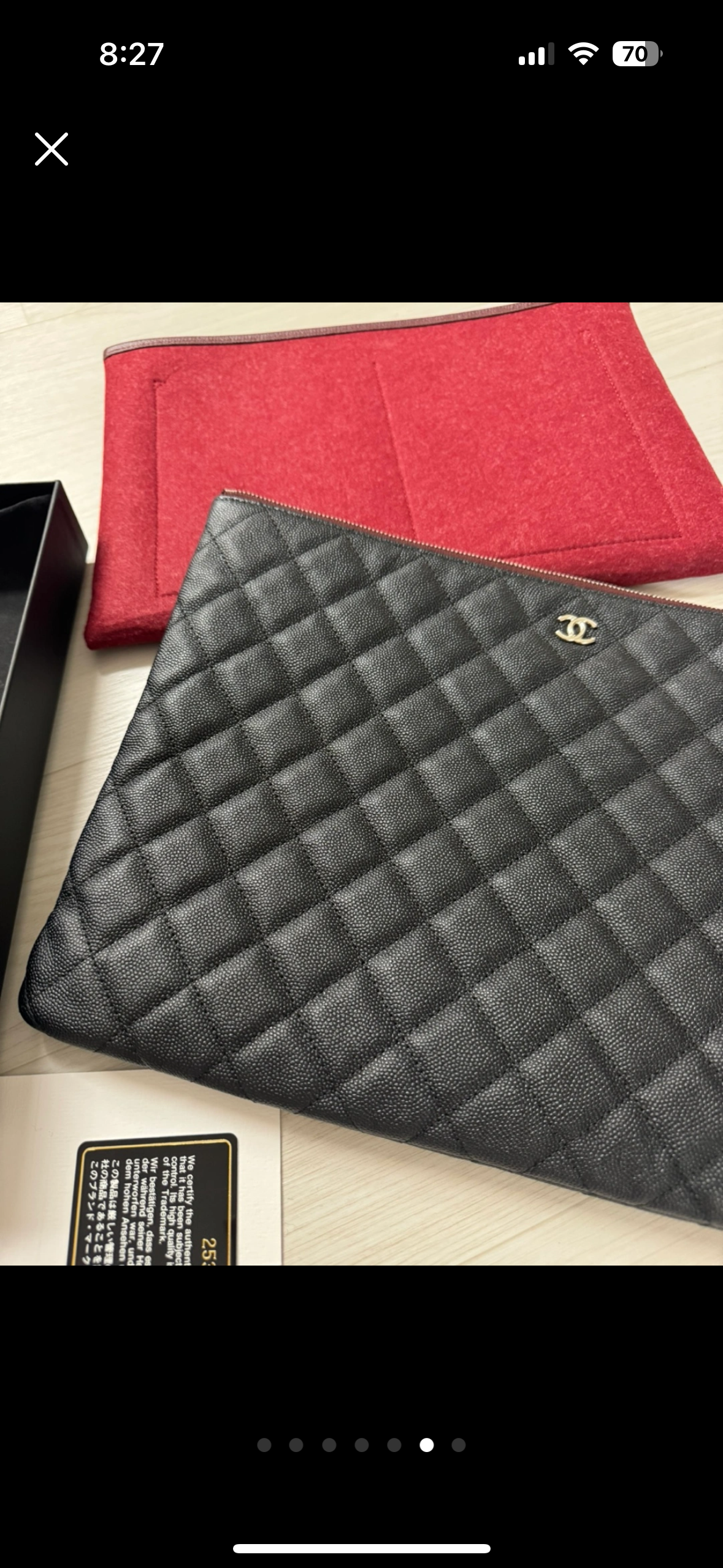 샤넬 클러치 라지 사이즈