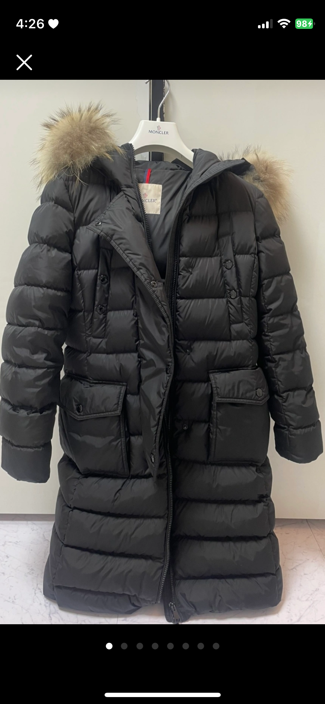 정품) 여성 몽클레어 클로에 패딩