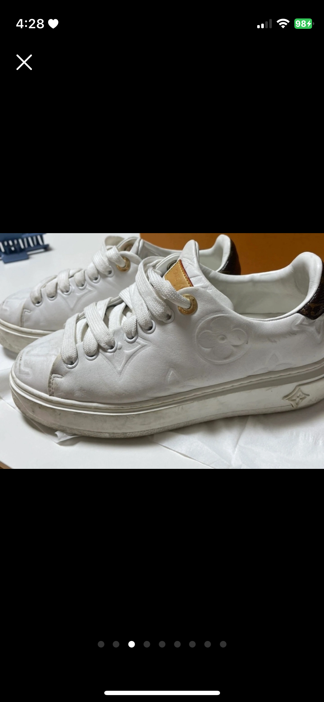 정품) 여성 루이비통 스니커즈 (제품명: 타임아웃스니커즈)