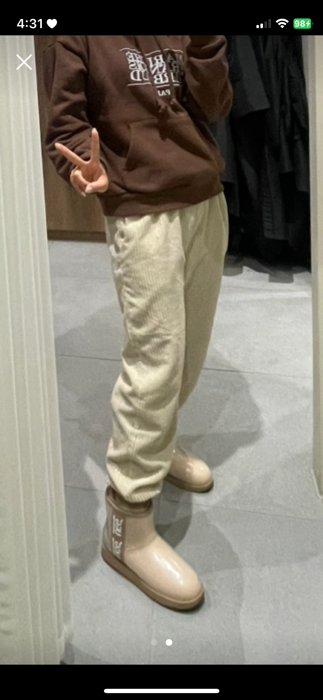 정품) UGG 레인부츠