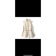 덴마크 수입 천연밍크 퍼 조끼