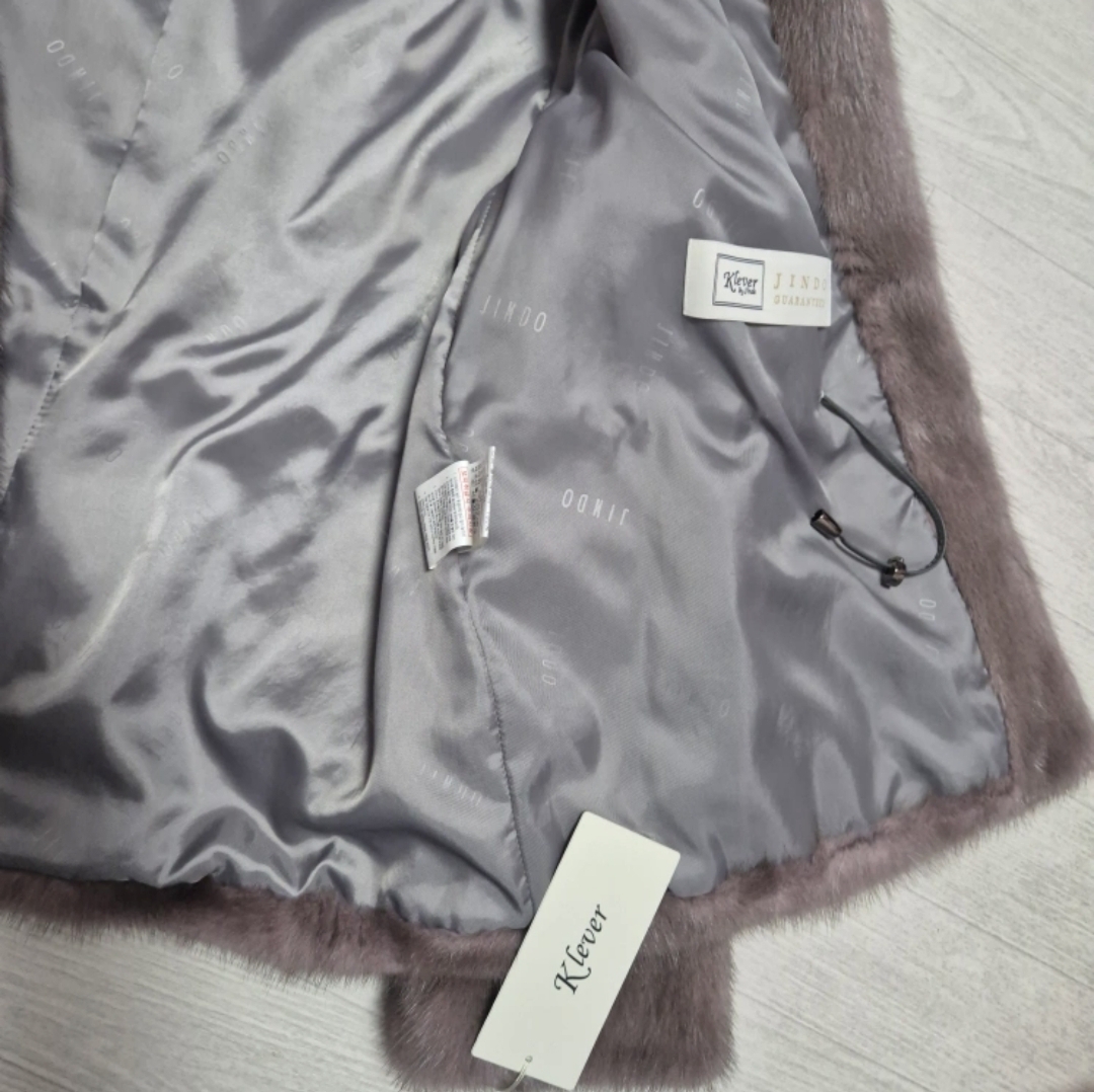 진도 휘메일 풀스킨 후드 밍크