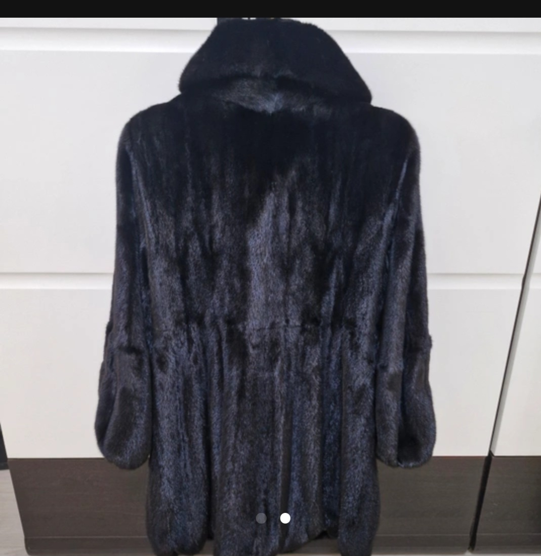 블랙그라마 밍크하프코트