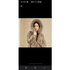 르투아사가폭스퍼후드휘메일풀스킨밍크