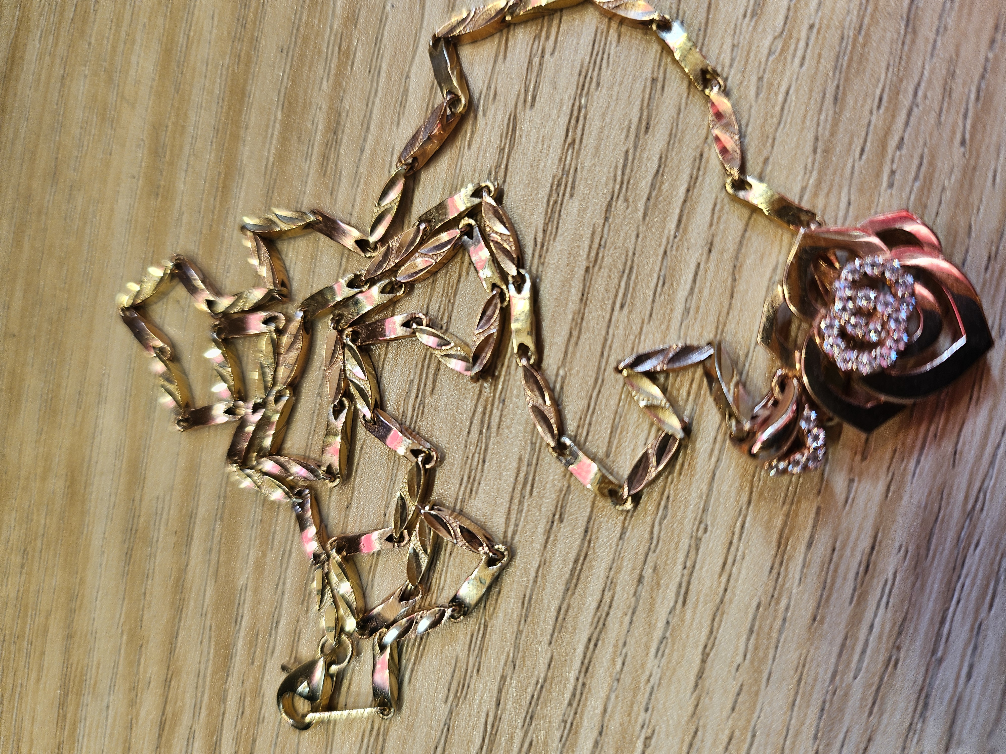 14k목걸이이 핑크.옐로우골드