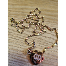 14k목걸이이 핑크.옐로우골드