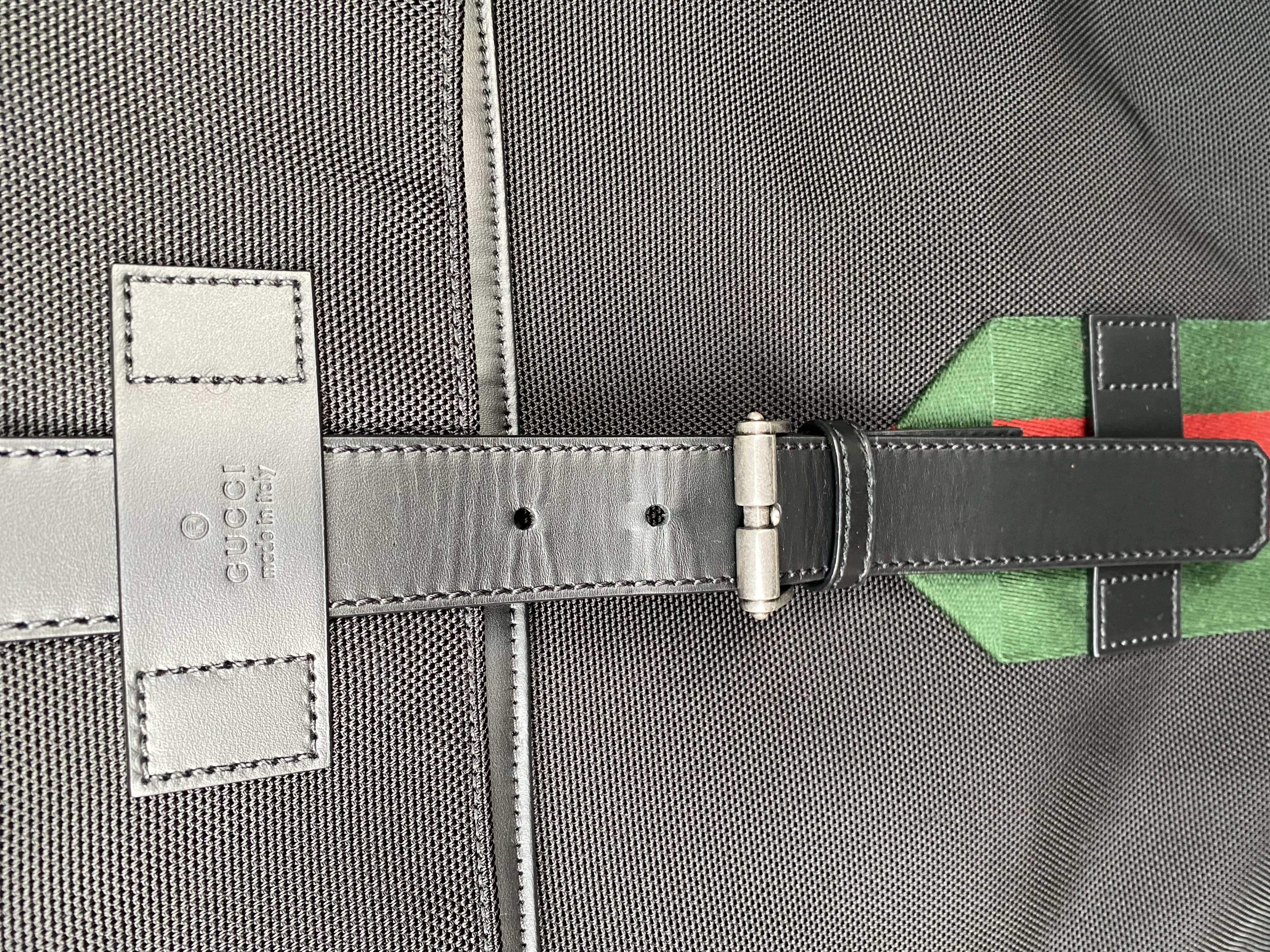 [정품]구찌 웹 테크노 캔버스 백팩