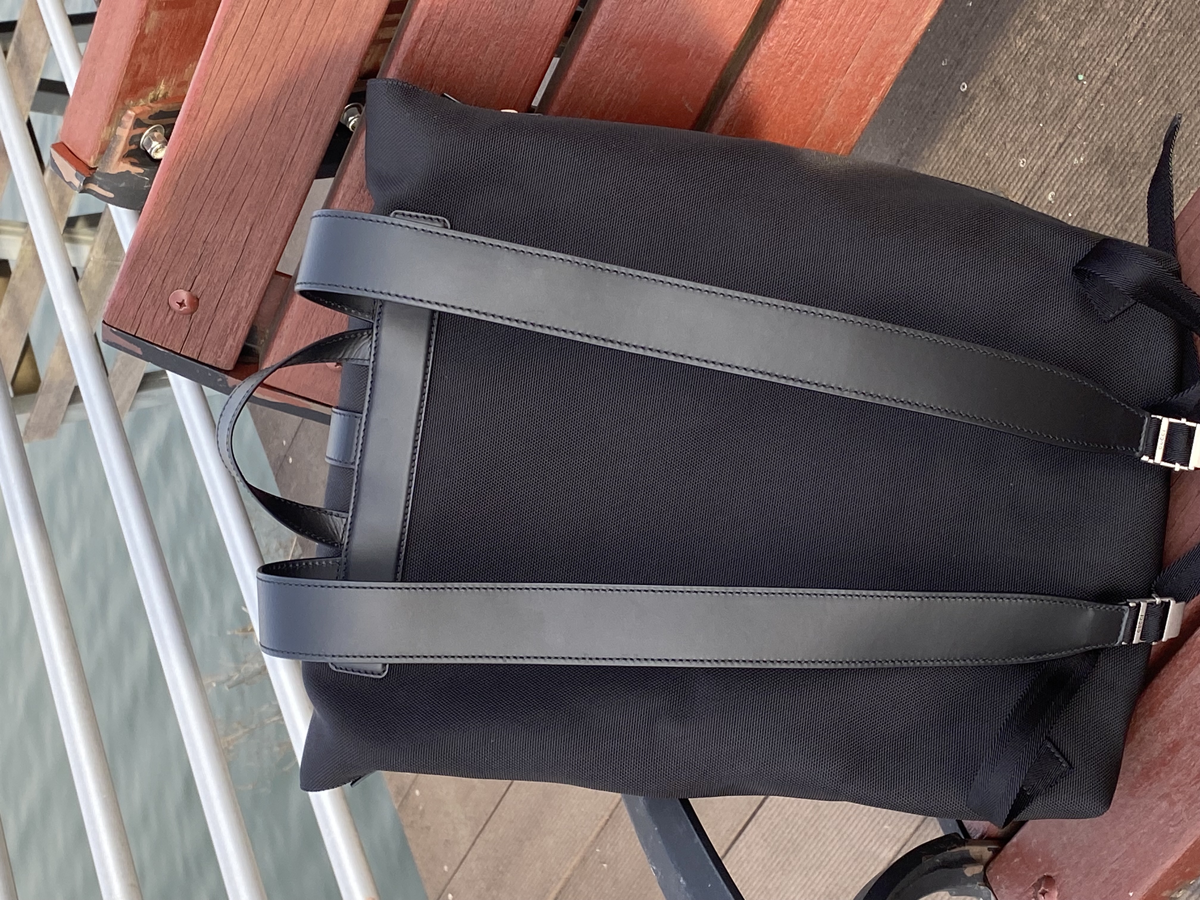 [정품]구찌 웹 테크노 캔버스 백팩