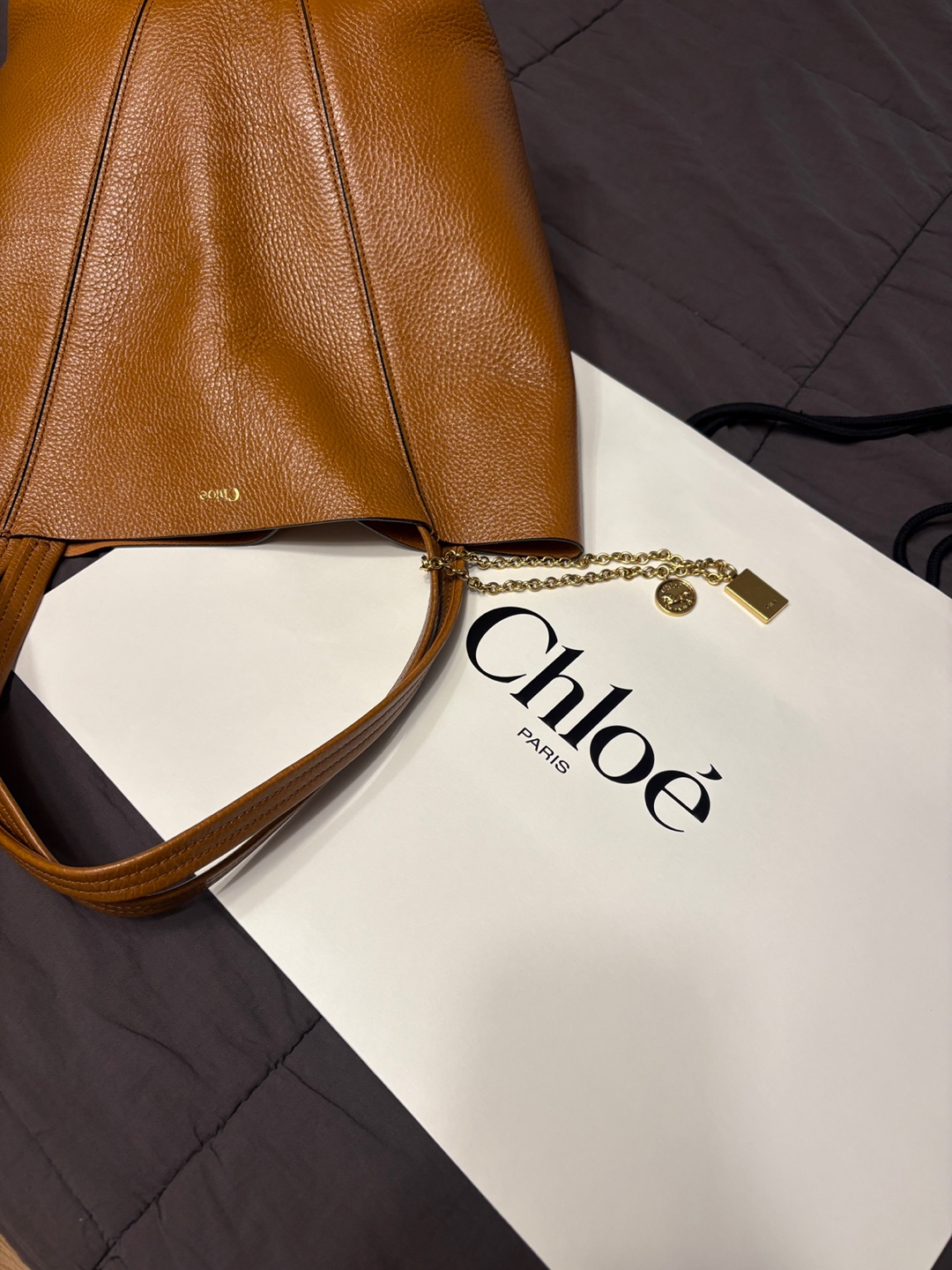 끌로에 스핀 토트백 2025