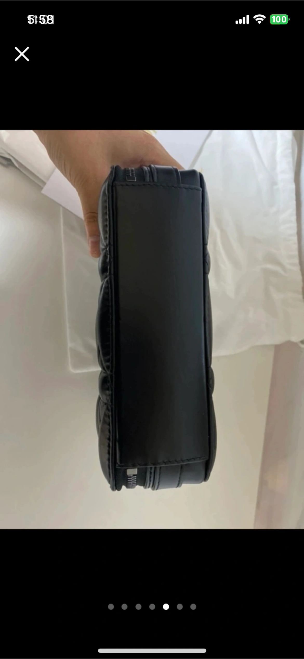 디올 CARO 체인 박스백 블랙