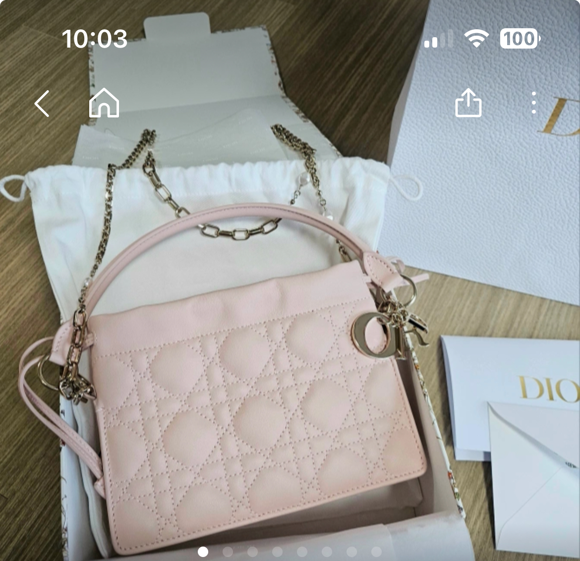 디올 밀리 미니백