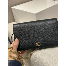 구찌 마몽 미니레더 체인백