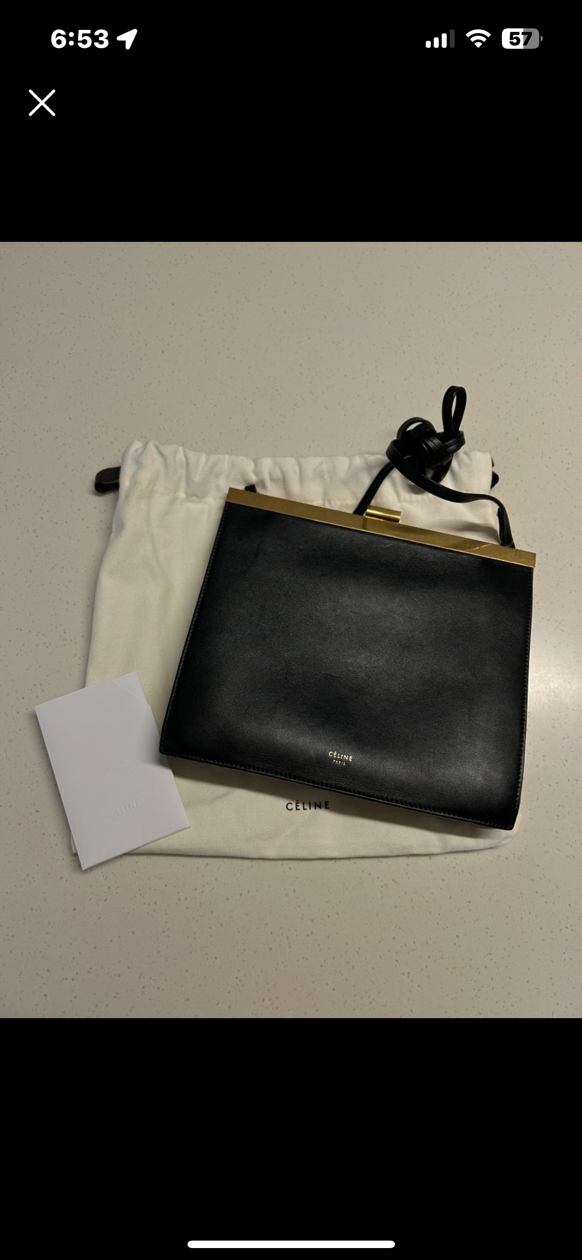 셀린느 클래스프 백